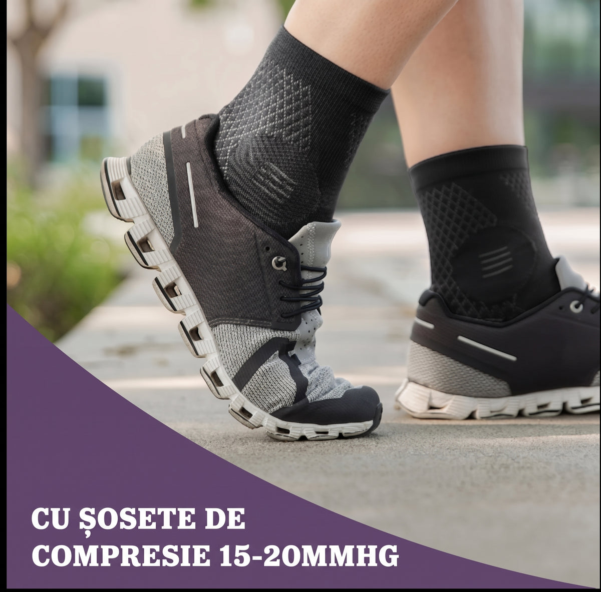 Șosete de Compresie Ortopedice OrtoPas® – Suport Gleznă și Arc Plantar