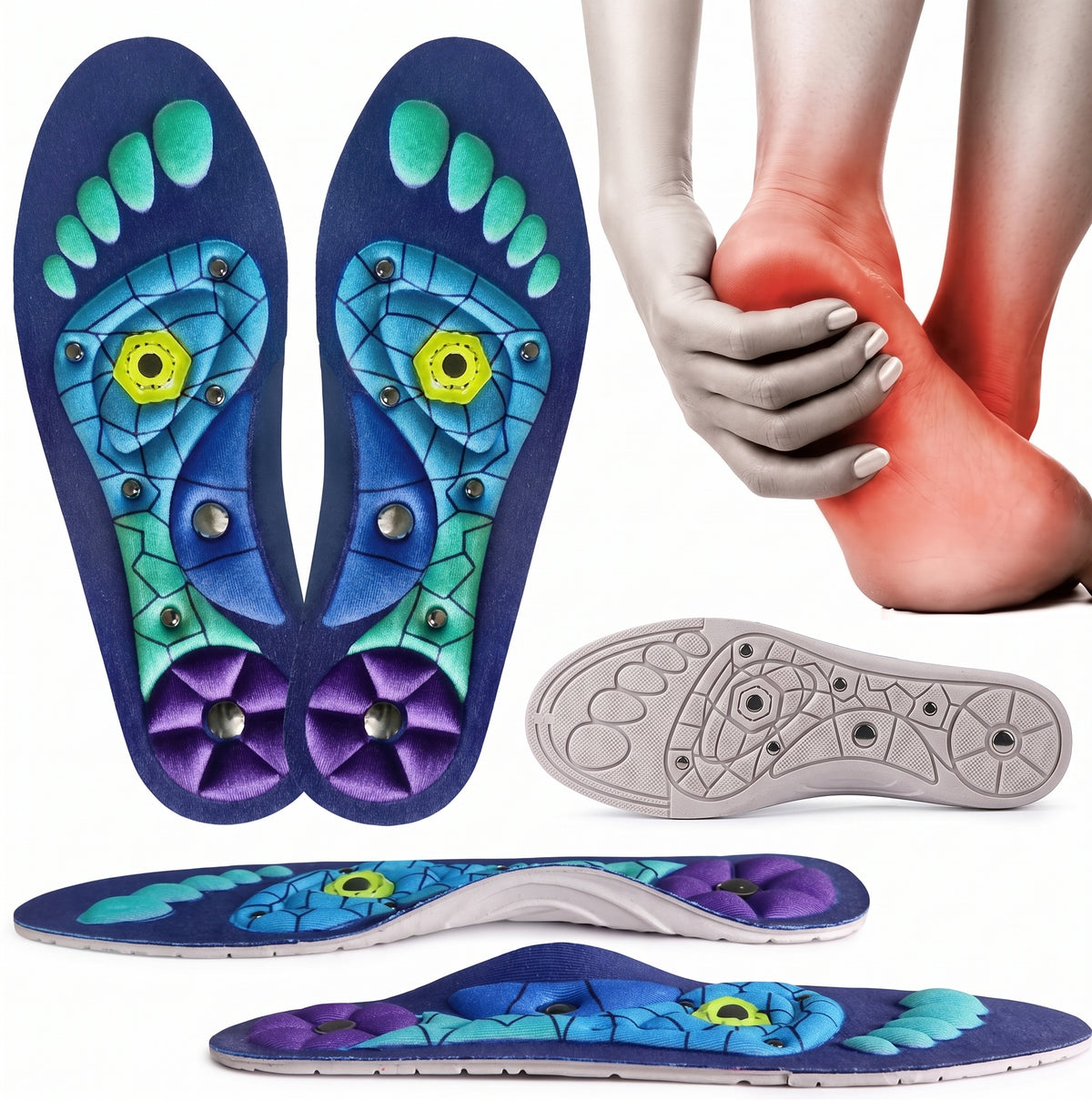 Branțuri Ortopedice cu Magneți & Presopunctură OrtoPas® – Terapie Reflexogenă & Suport Arcadă