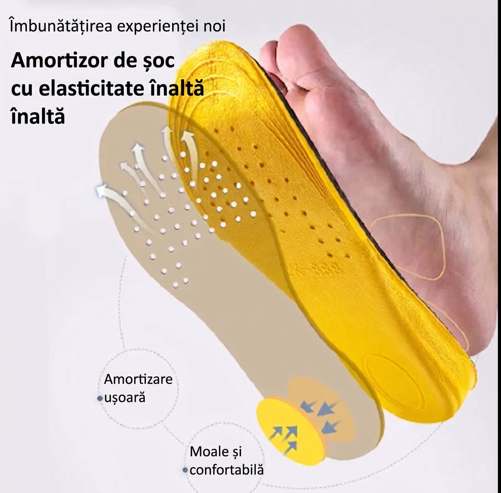 Branțuri Ortopedice Invizibile pentru Creșterea Înălțimii (1.5cm) – Susținere Călcâi, Pernă Anti-Șoc & Confort Absolut (Unisex)