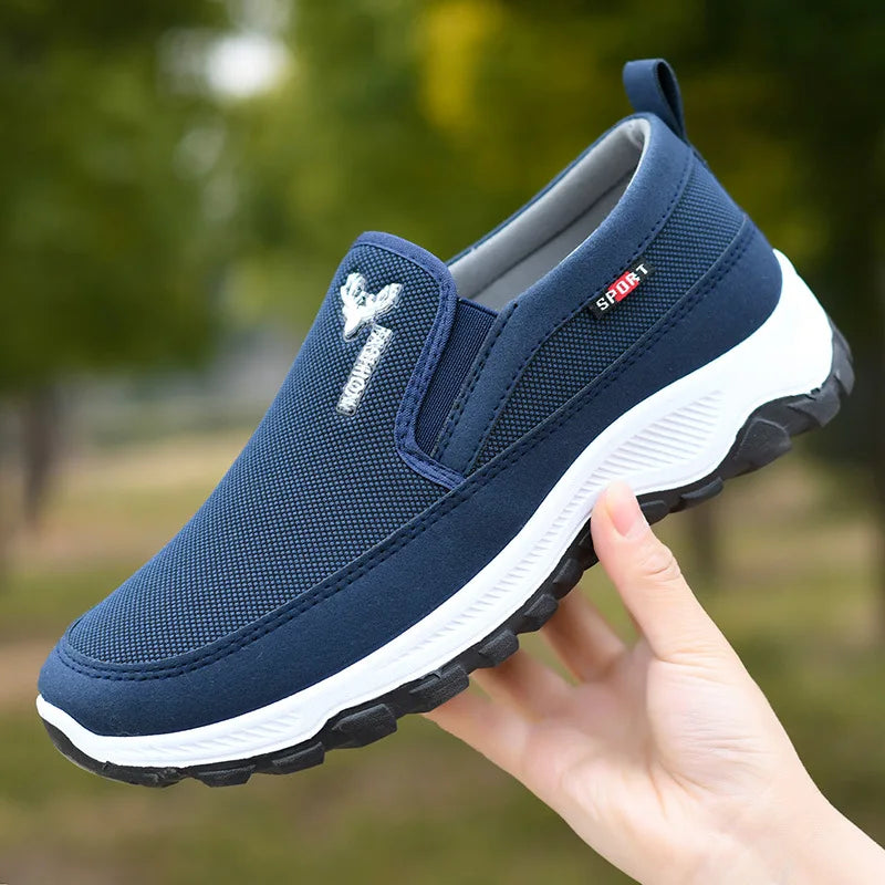 Pantofi Sport Ortopedici OrtoPas® Slip-On – Respirabili, Fără Șireturi, Suport Anatomic & Talpă Anti-Șoc (Bărbați)