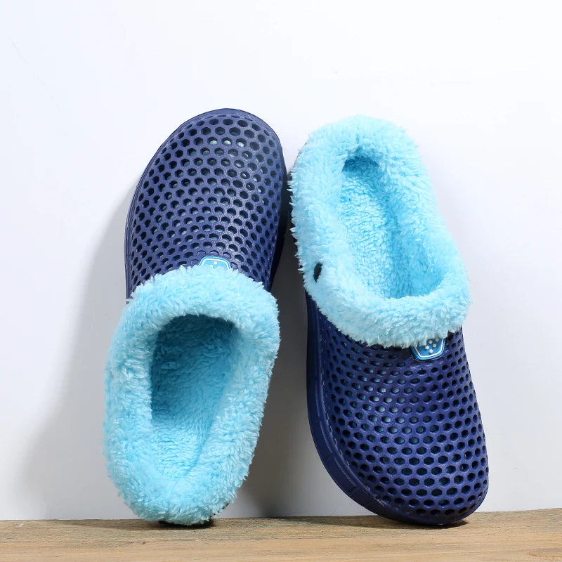 Saboți Ortopedici de Casă OrtoPas® Thermo-Cloud – Căptușeală Termică din Blană, Talpă Anti-Șoc & Antiderapantă (Unisex)