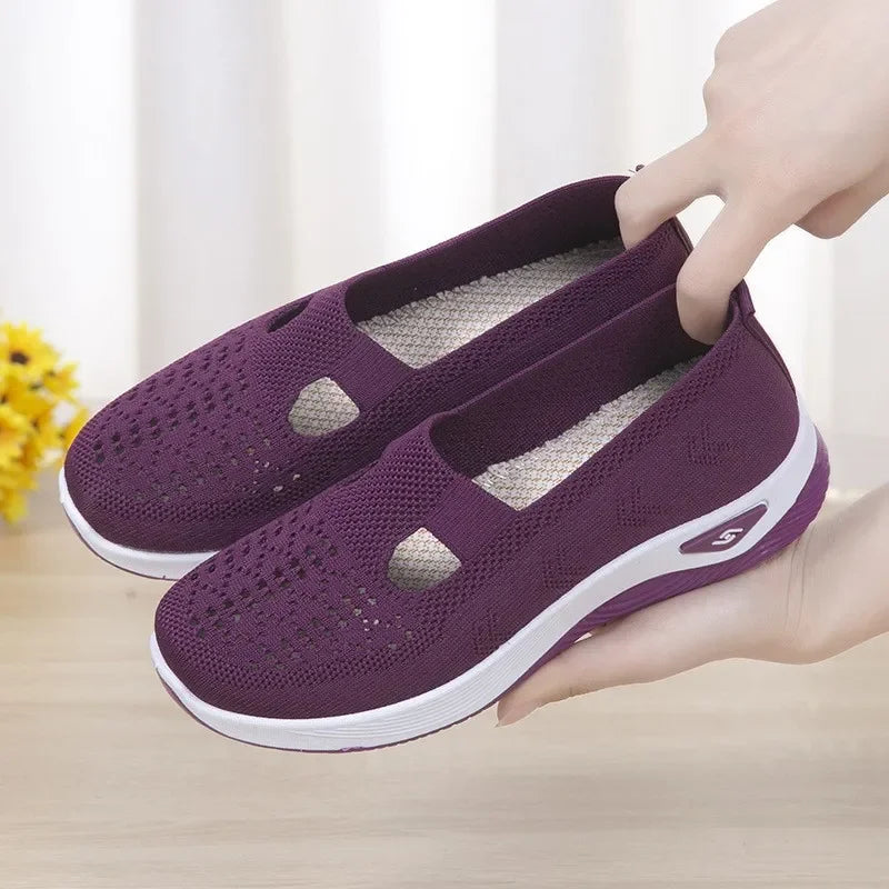 Pantofi Sport Ortopedici OrtoPas® SoftStep – Textil Flexibil Anti-Presiune & Încălțare Rapidă