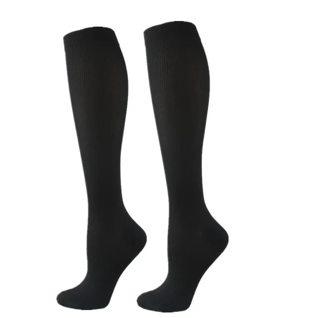 Ciorapi de Compresie Gradată OrtoPas® – Până la Genunchi, Cu Degete (Unisex)