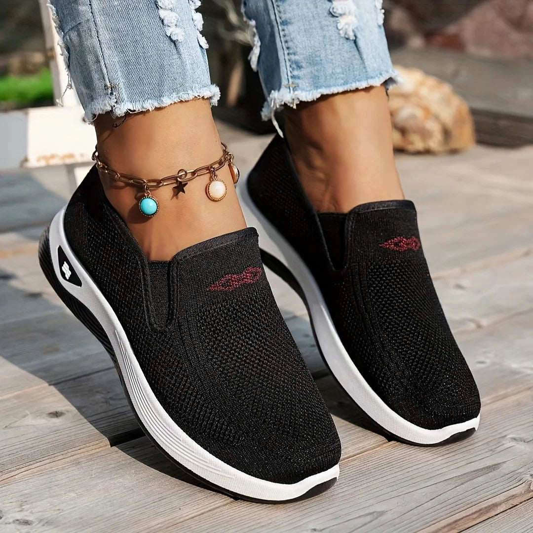 Pantofi Ortopedici Dama OrtoPas® Soft Work – Slip-On din Panza Respirabila
