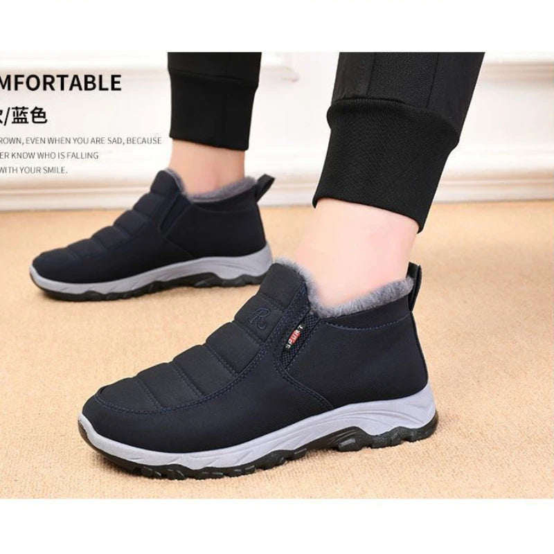 Ghete Ortopedice Bărbați OrtoPas® Thermo Comfort – Căptușite cu Blană & Impermeabile (Toamnă-Iarnă)