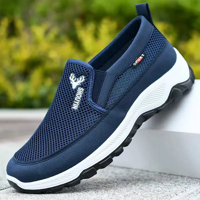Pantofi Sport Ortopedici OrtoPas® Slip-On – Respirabili, Fără Șireturi, Suport Anatomic & Talpă Anti-Șoc (Bărbați)