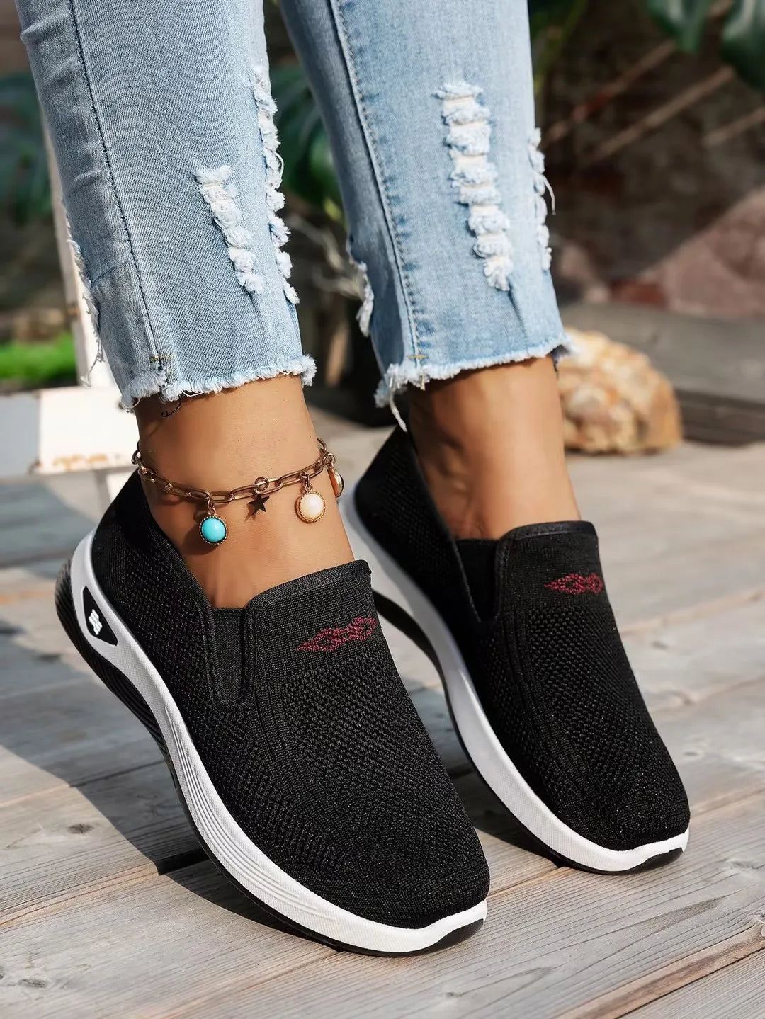 Pantofi Ortopedici Dama OrtoPas® Soft Work – Slip-On din Panza Respirabila