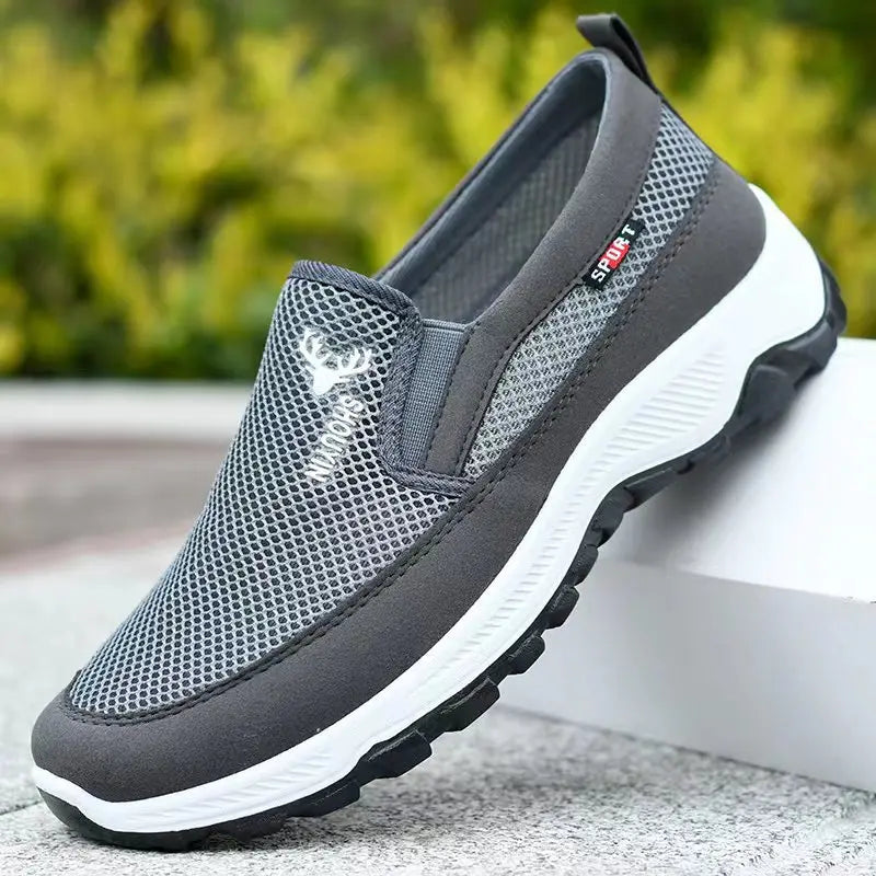 Pantofi Sport Ortopedici OrtoPas® Slip-On – Respirabili, Fără Șireturi, Suport Anatomic & Talpă Anti-Șoc (Bărbați)