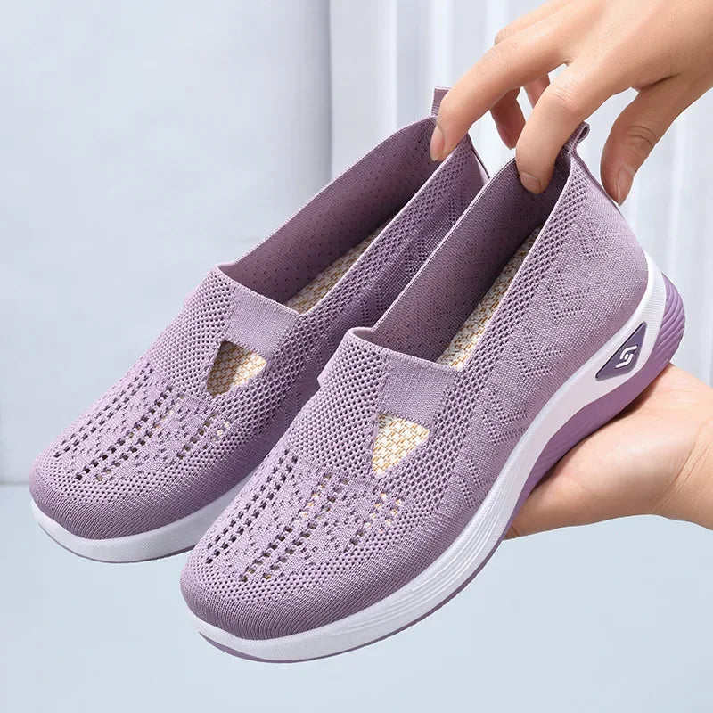 Pantofi Sport Ortopedici OrtoPas® SoftStep – Textil Flexibil Anti-Presiune & Încălțare Rapidă