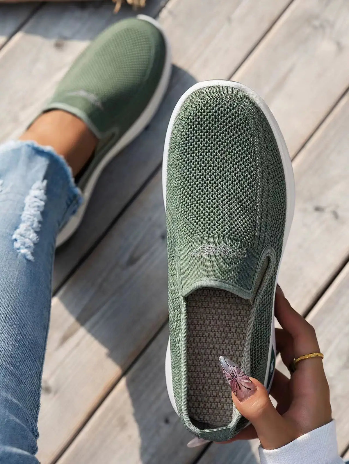 Pantofi Ortopedici Dama OrtoPas® Soft Work – Slip-On din Panza Respirabila