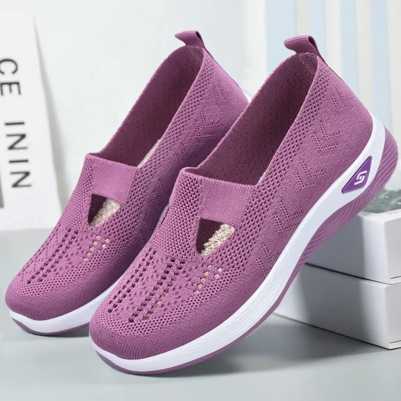 Pantofi Sport Ortopedici OrtoPas® SoftStep – Textil Flexibil Anti-Presiune & Încălțare Rapidă