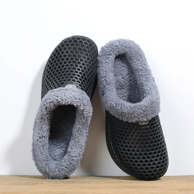 Saboți Ortopedici de Casă OrtoPas® Thermo-Cloud – Căptușeală Termică din Blană, Talpă Anti-Șoc & Antiderapantă (Unisex)