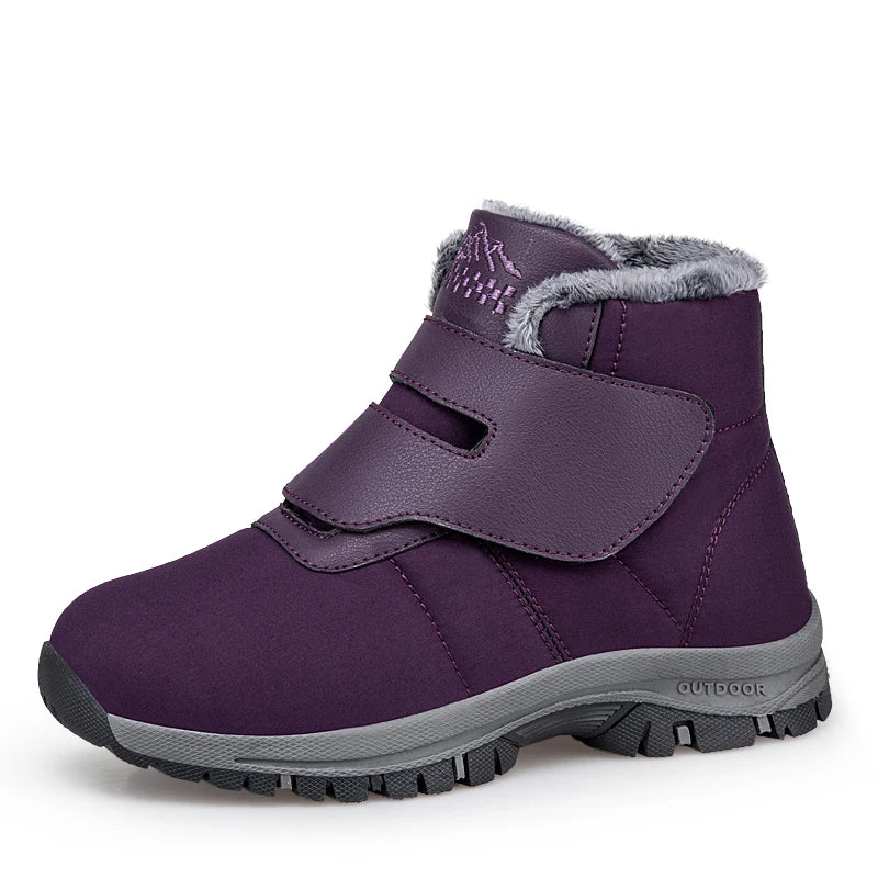 Ghete Ortopedice Iarnă Femei OrtoPas® Warm Fit – Căptusite cu Blană, Impermeabile & Închidere Reglabilă cu Scai