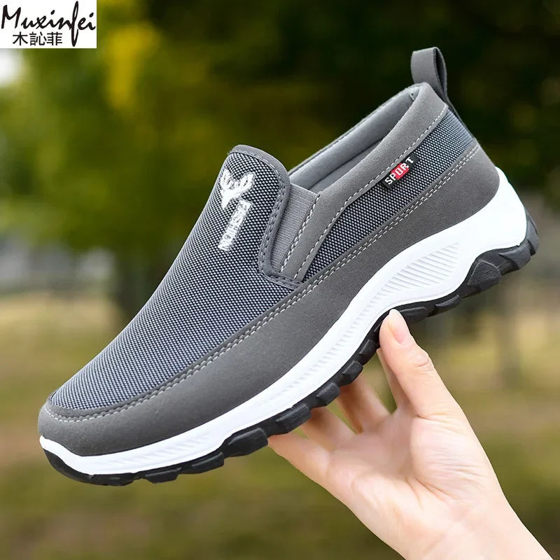 Pantofi Sport Ortopedici OrtoPas® Slip-On – Respirabili, Fără Șireturi, Suport Anatomic & Talpă Anti-Șoc (Bărbați)